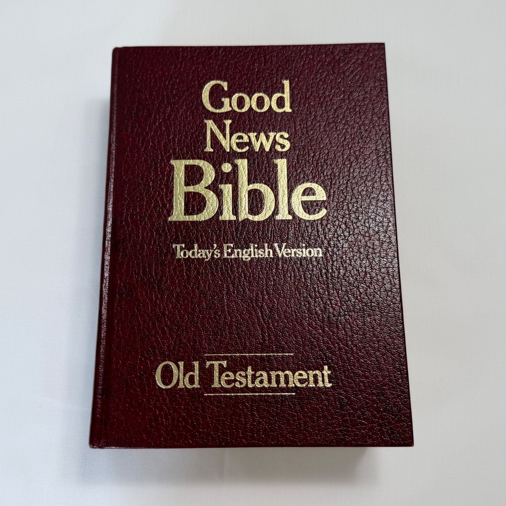 American Bible Society Good News Bible Old Testament Burgundy Hardcover Exc